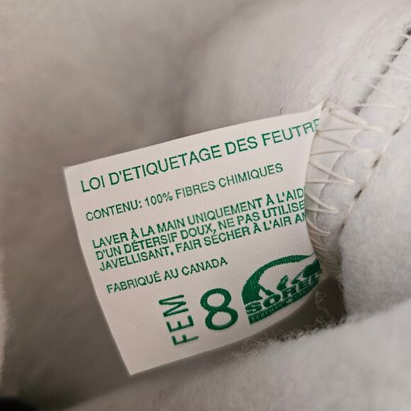 Sorel Kaufman Canada Boots Vintage Felt Lined Waterproof  Sz 8 - Picture 12 of 13